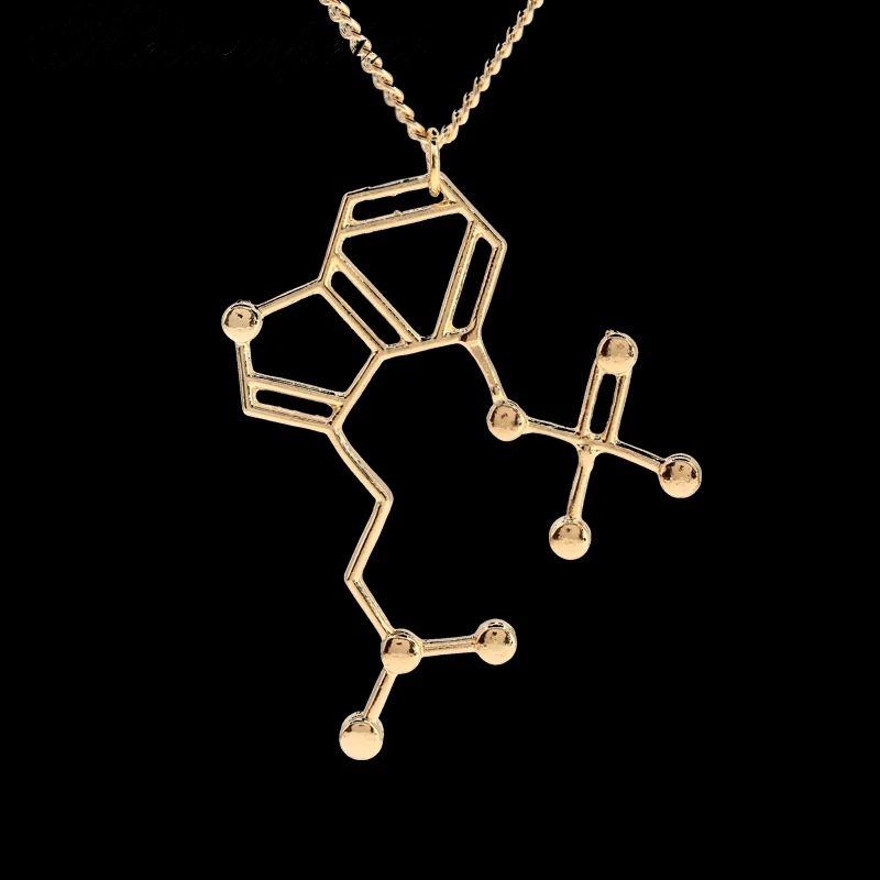Женское и мужское ожерелье с подвеской в виде молекулы кофеина|christmas pendants|gift giftsgift