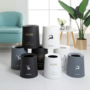 Двухслойная корзина для мусора без крышки, 812 л