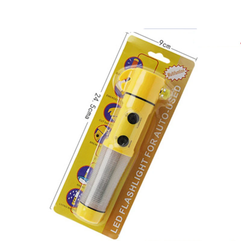 

Multifunction Signal Light Car Broken Window Tool Safety Hammer Strobe / Always Bright for Help Alarm Warning Light Camping