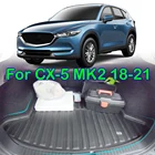 Для Mazda CX-5 CX5 KF MK2 2017 - 2022 Грузовой Коврик для багажника заднего багажника напольный коврик ковер 2018 2019 2020