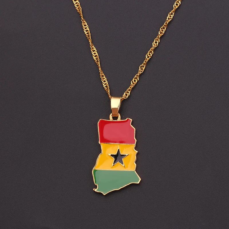 Creative Each Country Map Flag Necklace Enamel Pendant Hip-hop For Women Men 2019 Trendy Gold Chains Pendants Jewelry | Украшения и