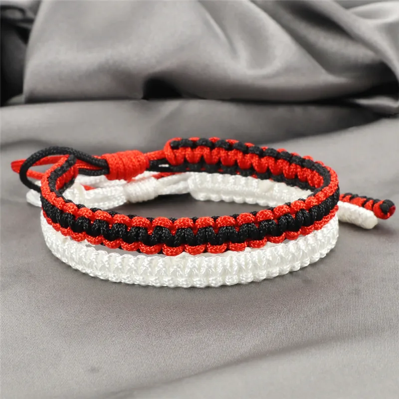 Браслеты ручной работы с узелком и веревкой очаровательные женские мужские