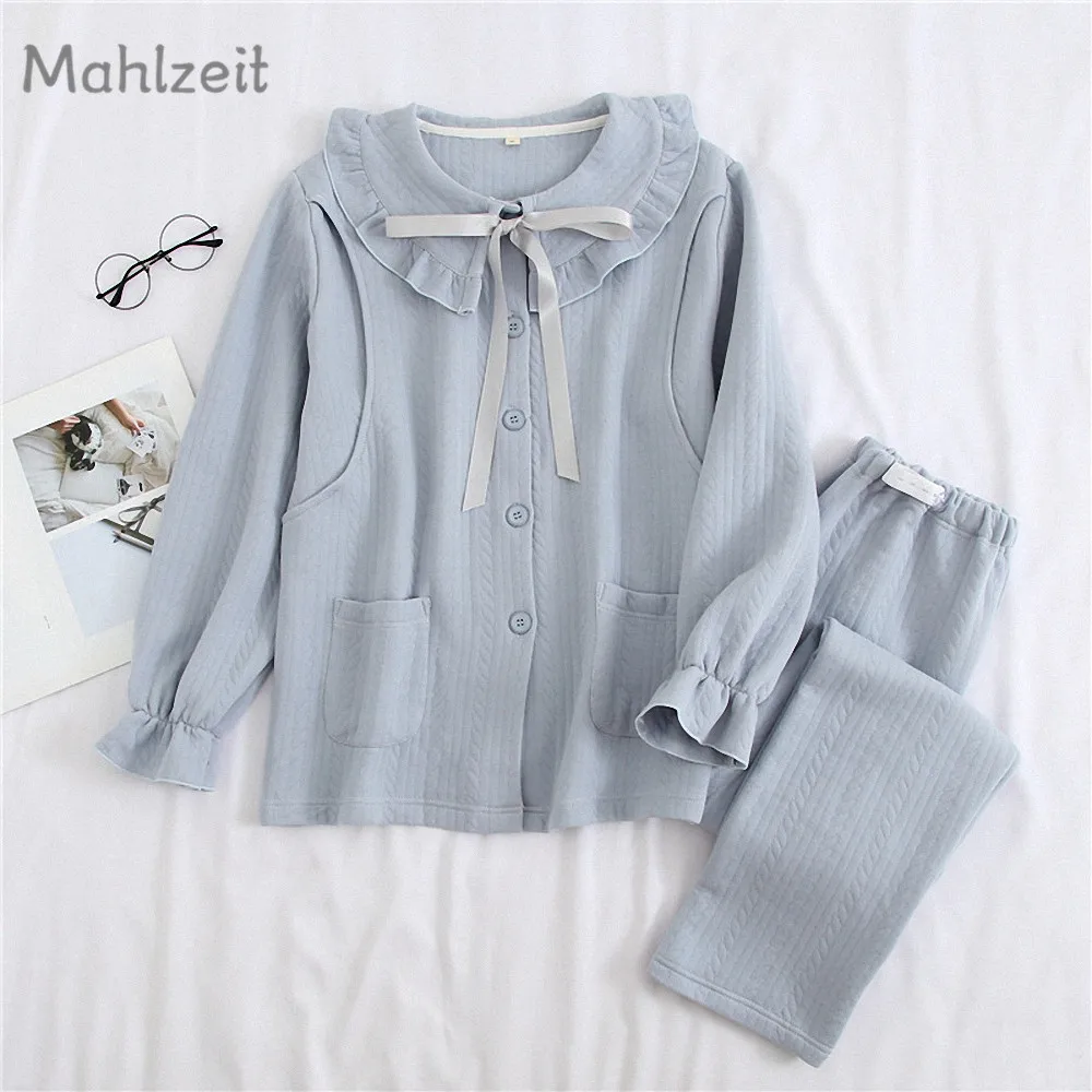 2019 Лето Осень Одежда для беременных кормящих женщин 100% хлопок пижамы Кимоно