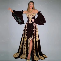 vestidos formales traditional kosovo albanian evening dresses removeable sleeves applique prom dress robe de soir%c3%a9e de mariage