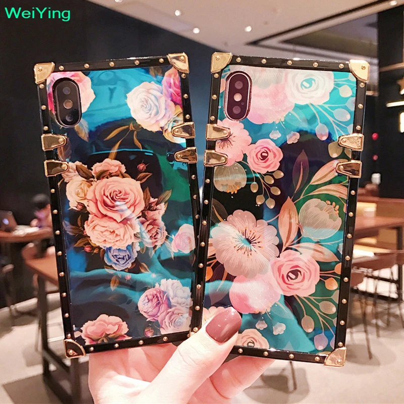 Роскошный квадратный силиконовый чехол для iphone XR XS Max X 11 6 s 7 8 plus samsung S9 S10 Note 10 |