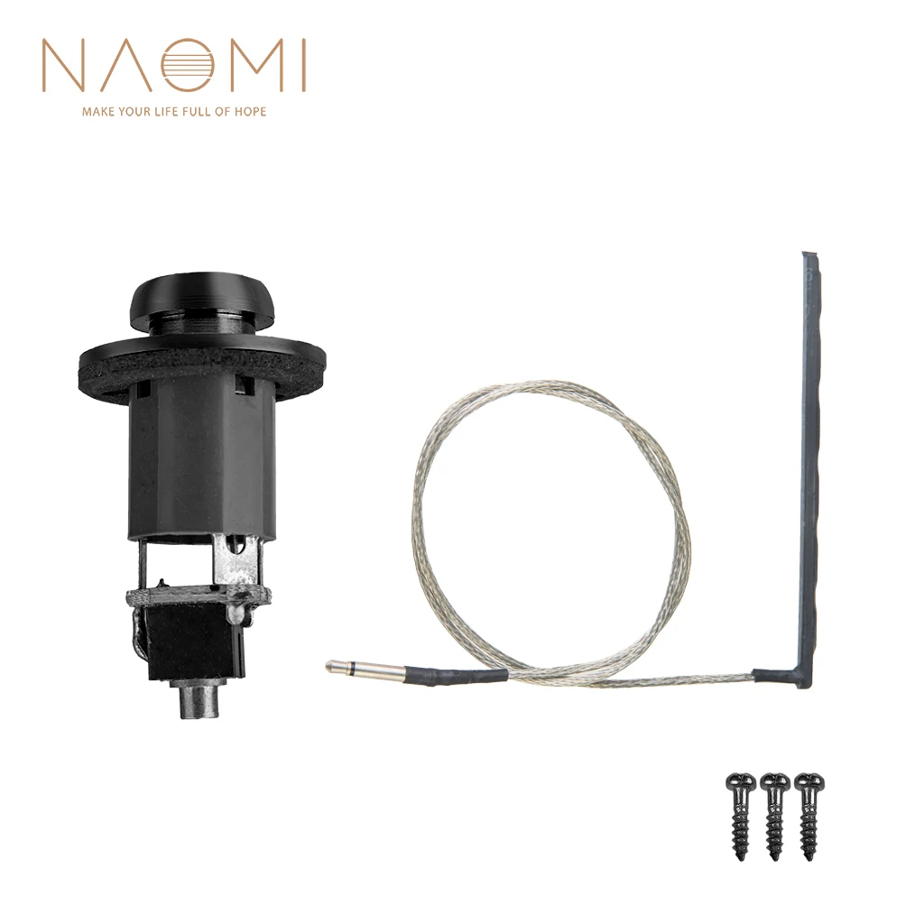 

NAOMI Guitar Rod Piezo & Endpin Jack Harness No Soldering Required Great For Acoustic Guitars Convenient Installation