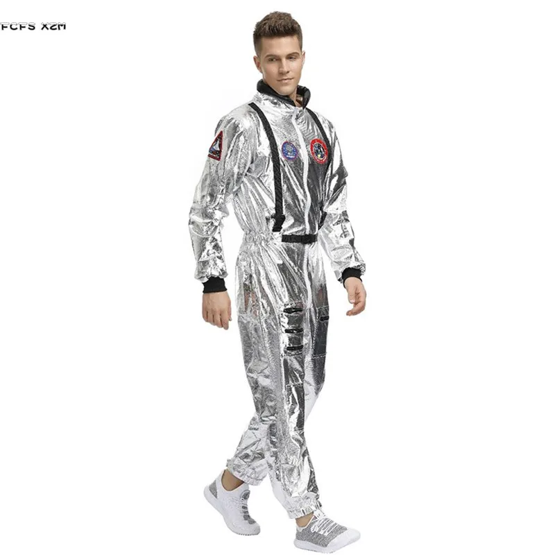 M-XL мужской костюм для косплея на Хэллоуин униформа космонавта косплей карнавал