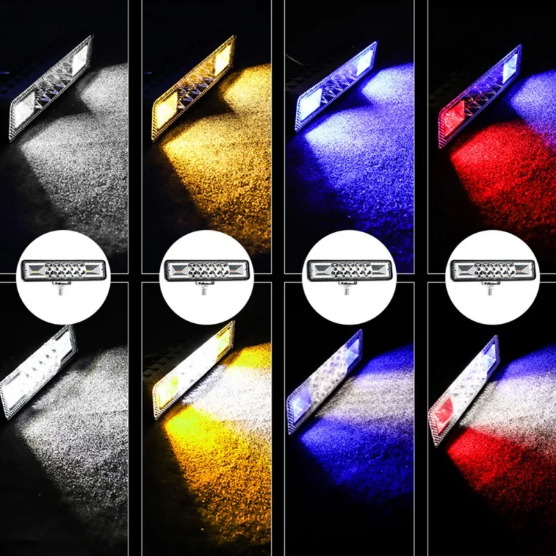 1 шт. 6 дюймовый 16 светодиодный Автомобильный рабочий светильник один персонажа