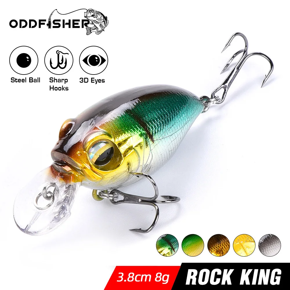 Кренкбейт Джеркбейт Воблер для щуки окуня рыболовная приманка мини гольян