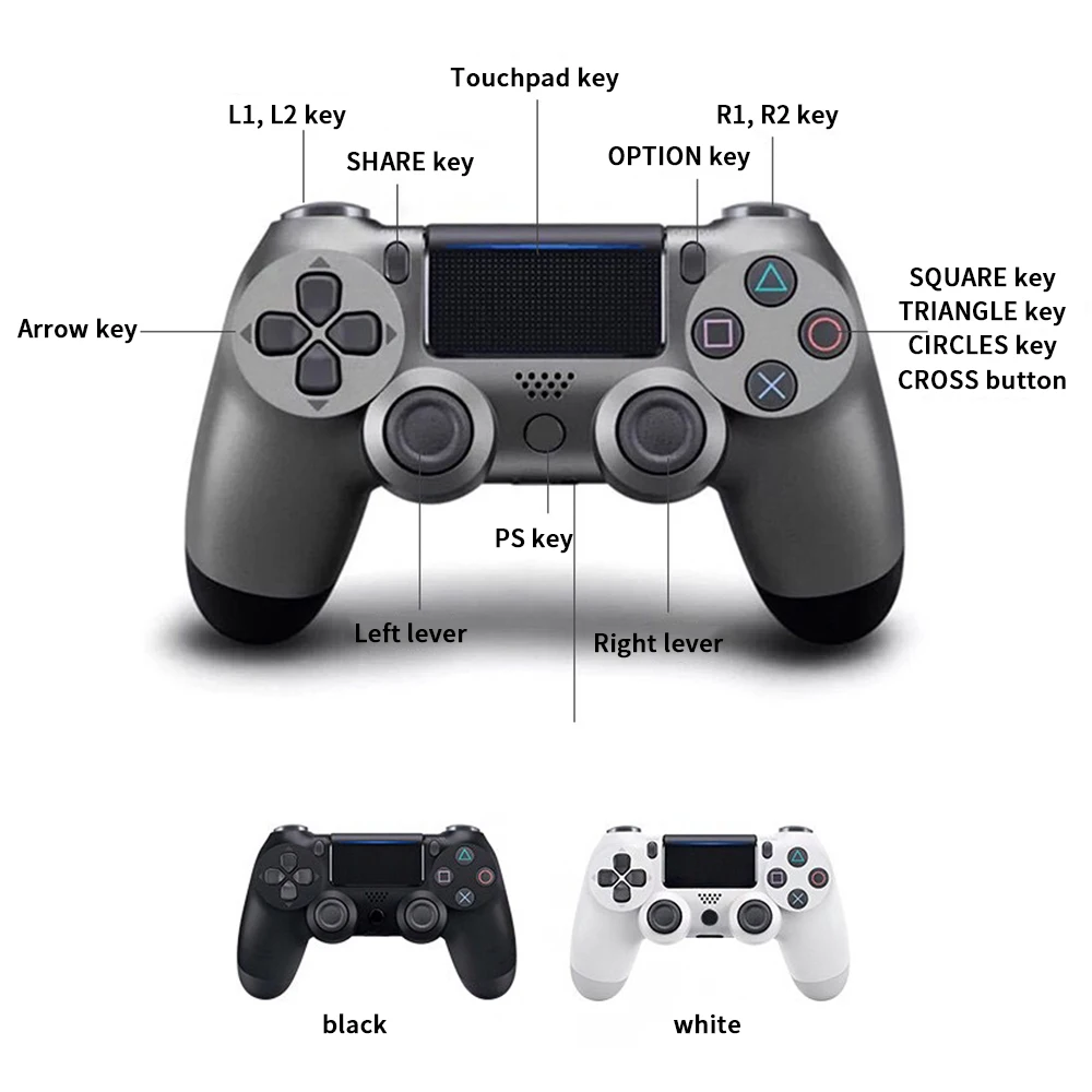 Bluetooth Беспроводной джойстик для PS4 контроллер подходит для Игровые приставки 4 консоль для Игровые приставки Dualshock 4 геймпад для PS3 консоли геймпад джойстик для gamepad геймпад для пк для PS4