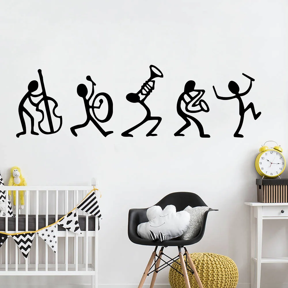 

New Design Music Vinyl Wall Sticker Art Decor for Kids Room baby room Decoration wallstickers Mural Decal