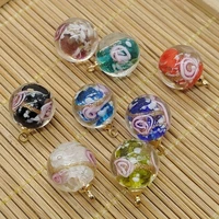 10pcspack small jewelry sequin transparent glass ball 12mm pendant craft making discovery craft jewelry diy earrings necklace