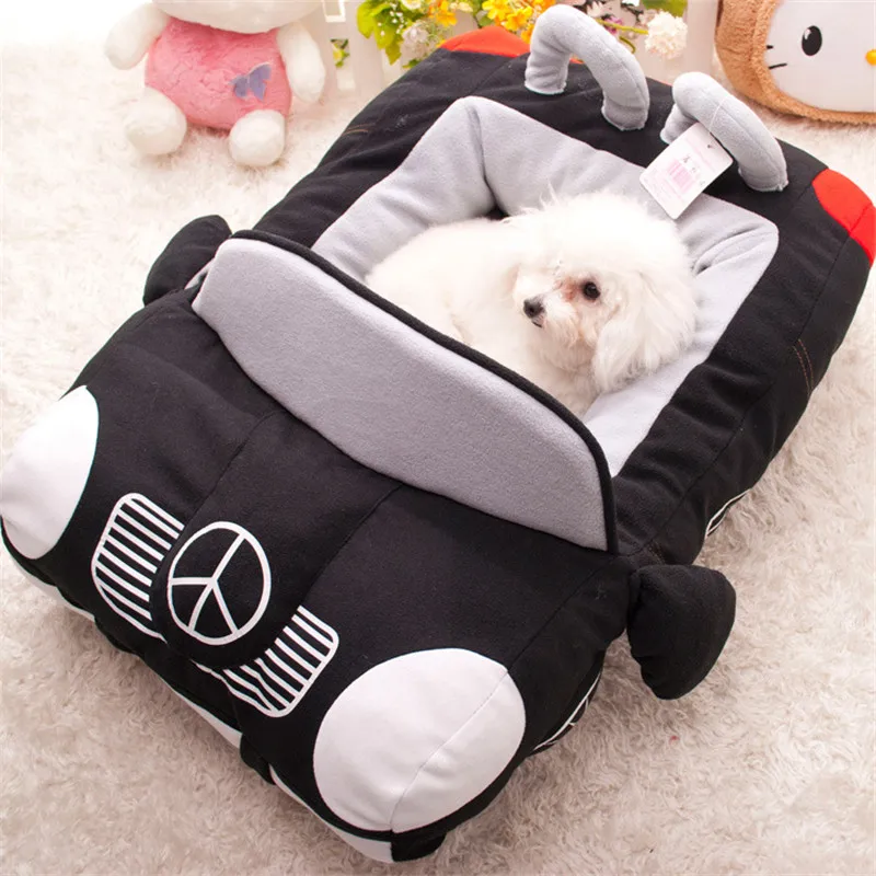 Forma do Carro de Luxo Cama do Cão para Cães Cama para Gato Filhote de Cachorro Casa do Cão Pequenos Dropshipping Atacado Yorkshire Terrier Cama Quente Médio Pet