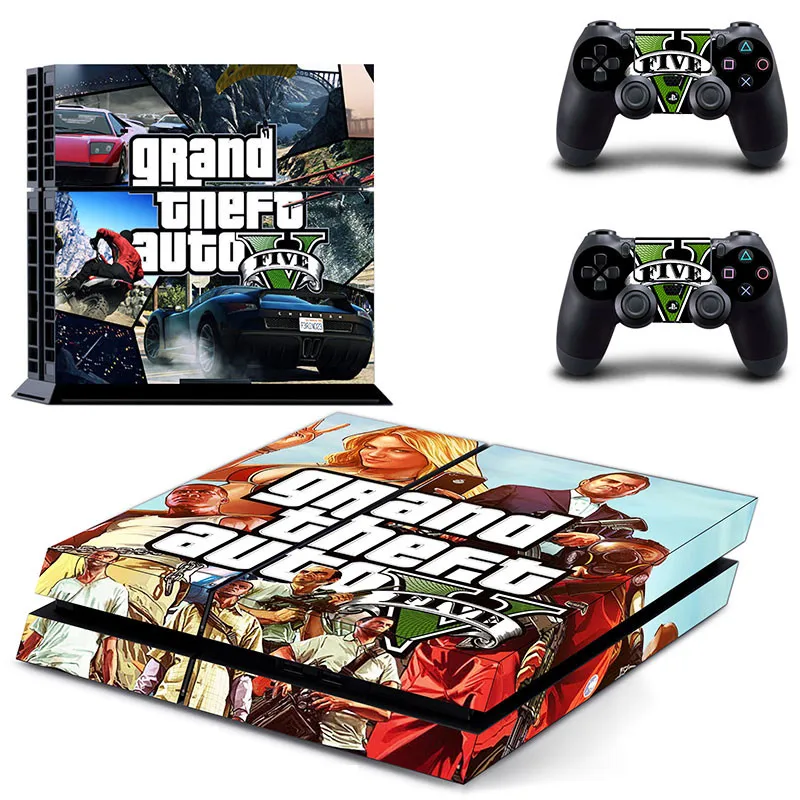 GTA 5 PS4 кожа PS 4 стикер Play station наклейки s Pegatinas Adesivo для консоли playstation и 2 контроллера|