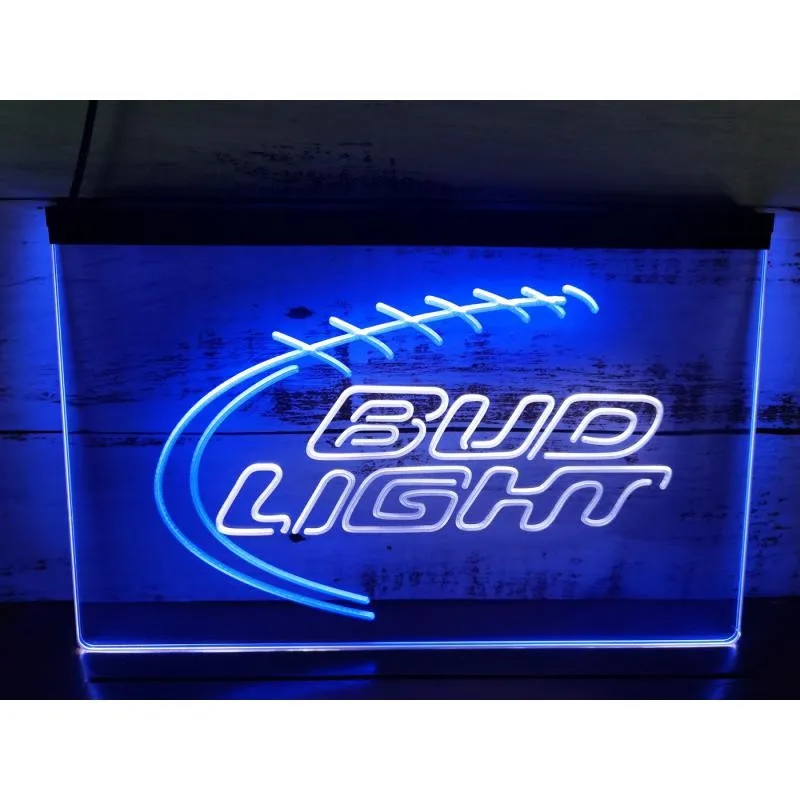 

SS099 Bud Light Football Neon-Like Dual Color LED Neon Sign