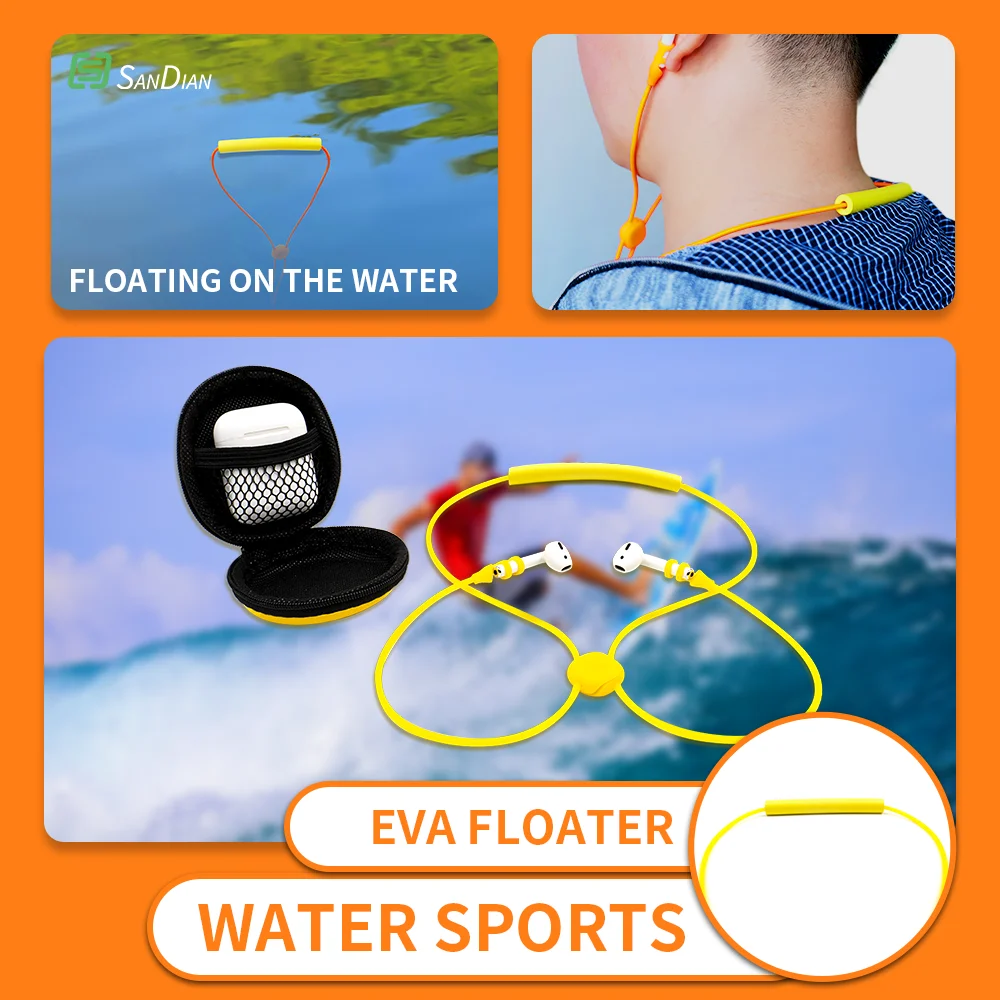 Плавающие наушники-вкладыши из ткани с магнитным замком ремешок подходит для