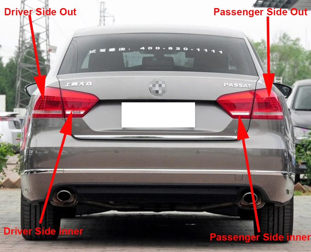 Задний фонарь для Volkswagen VW Passat 2011 ~ 2014 автомобиля задний светильник сигнала