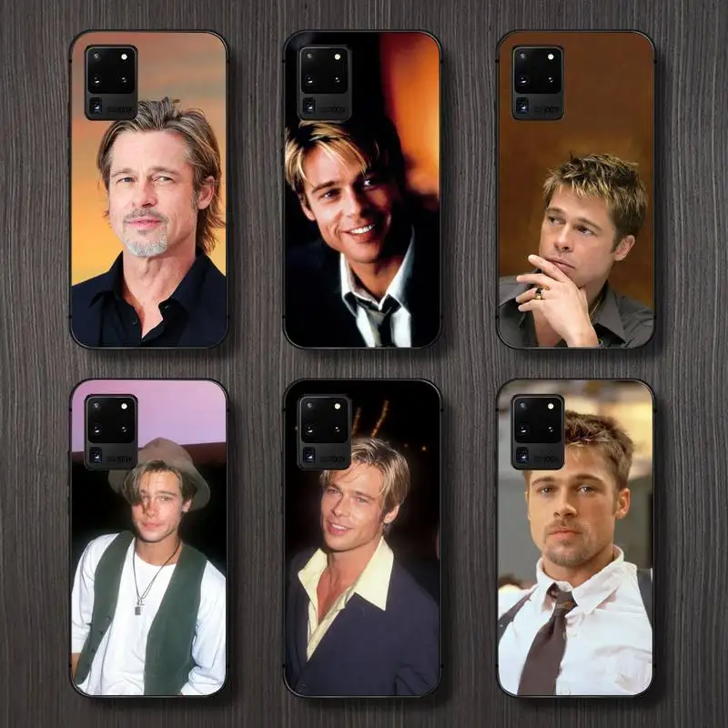 

Brad Pitt American film actors Phone Case For Samsung galaxy A S note 10 7 8 9 20 30 31 40 50 51 70 71 21 s ultra plus