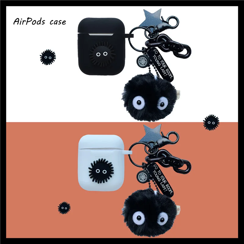 3D плюшевая кукла Totoro ключ кулон и силиконовый Bluetooth беспроводной наушник чехол