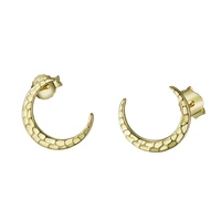 gw minimalism moon stud earrings for women 925 sterling silver statement jewelry 14k gold filled earrings trend new
