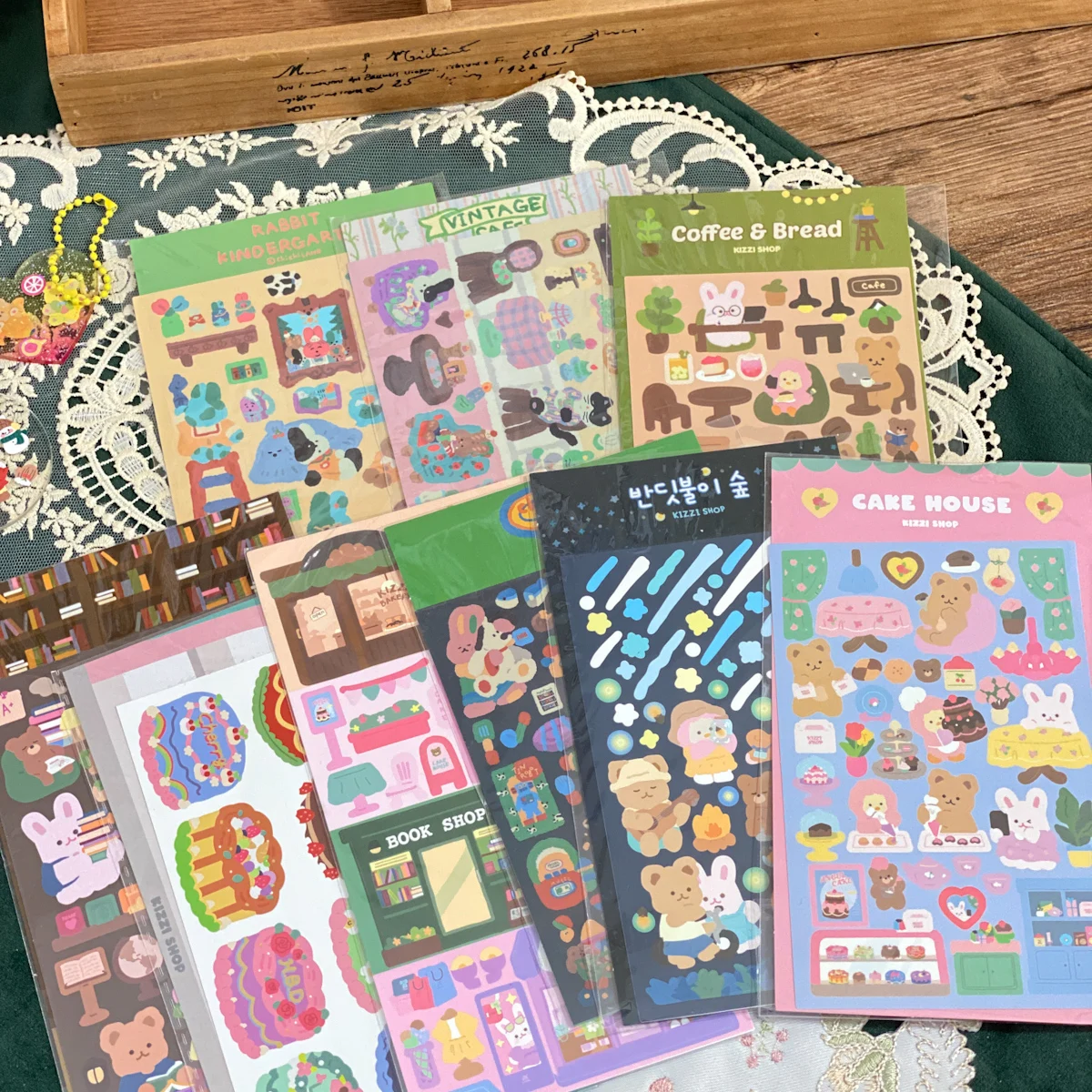 9 шт. декоративные наклейки в виде медведя кофейни | Канцтовары для офиса и дома