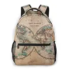 Школьные ранцы для мальчиков-подростков, школьная сумка с картой мира для мальчиков, ранцы для учебников в Западном и Восточном полусферах 1800