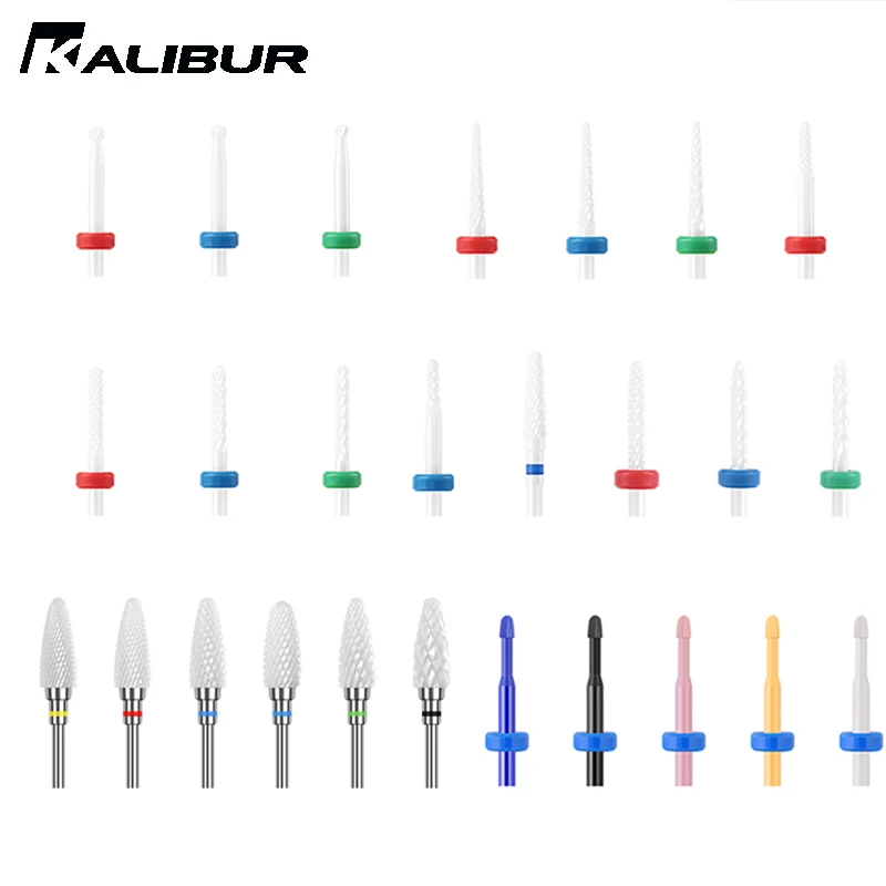 Керамическая фрезерная машина для ногтей KALIBUR карбидные шлифовальные сверла