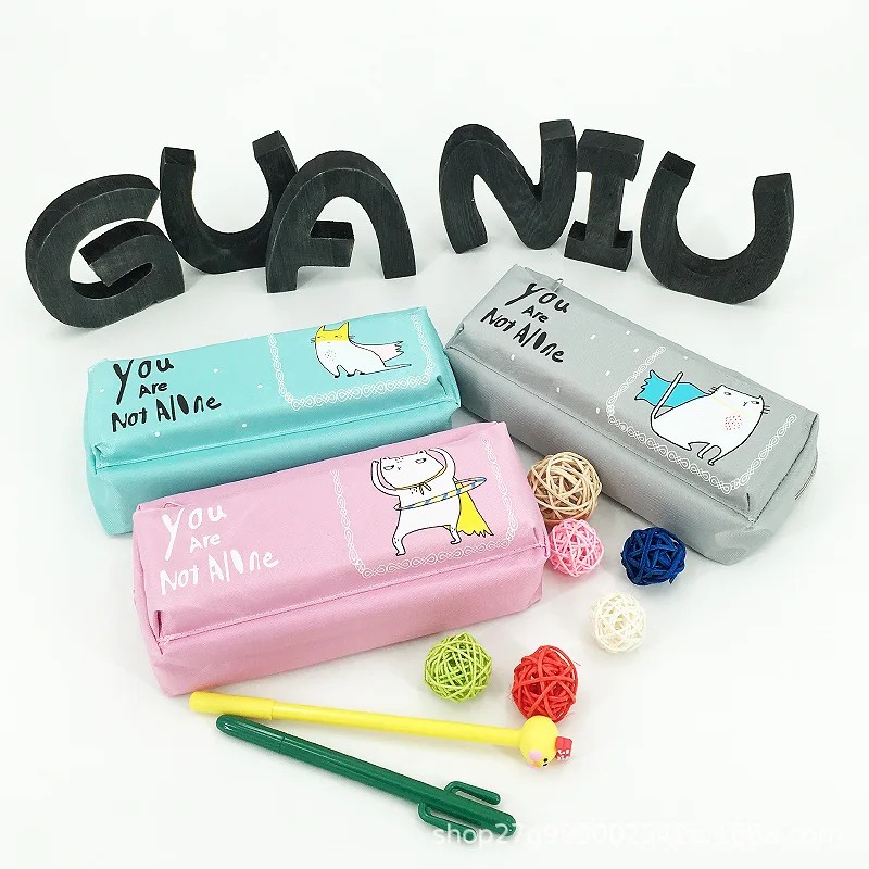 кот пенал холст школьный Kawaii пеналы пинал канцелярия для школы канцтовары