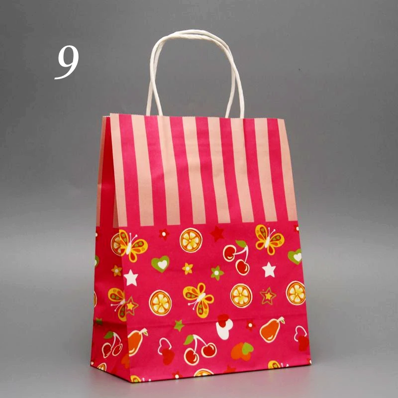 Подарочные бумажные пакеты для покупок с ручкой подарка на день рождения