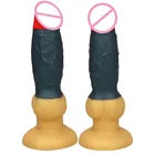 Мягкий жидкий силиконовый фаллоимитатор с присоской, реалистичные фаллоимитаторы для собак, фаллоимитаторы с узлом для лесбиянок, фаллоимитаторы для секса