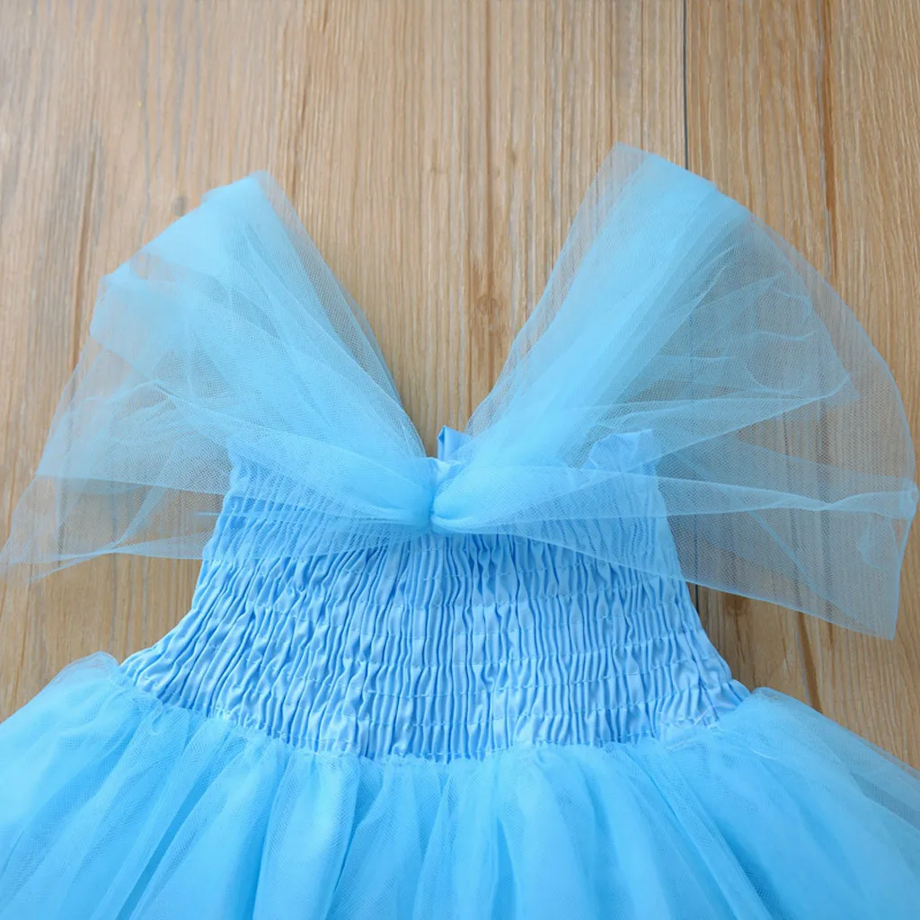 Mesh Baby Girl Dress Princess Bridesmaid Pageant Gown Birthday Party Wedding cute dress Robe de fille | Детская одежда и обувь