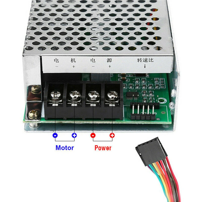 DC10-55V 100A 5000 Вт Реверсивный двигатель постоянного тока регулятор скорости PWM управление мягкий Пуск регулируемый привод модуль