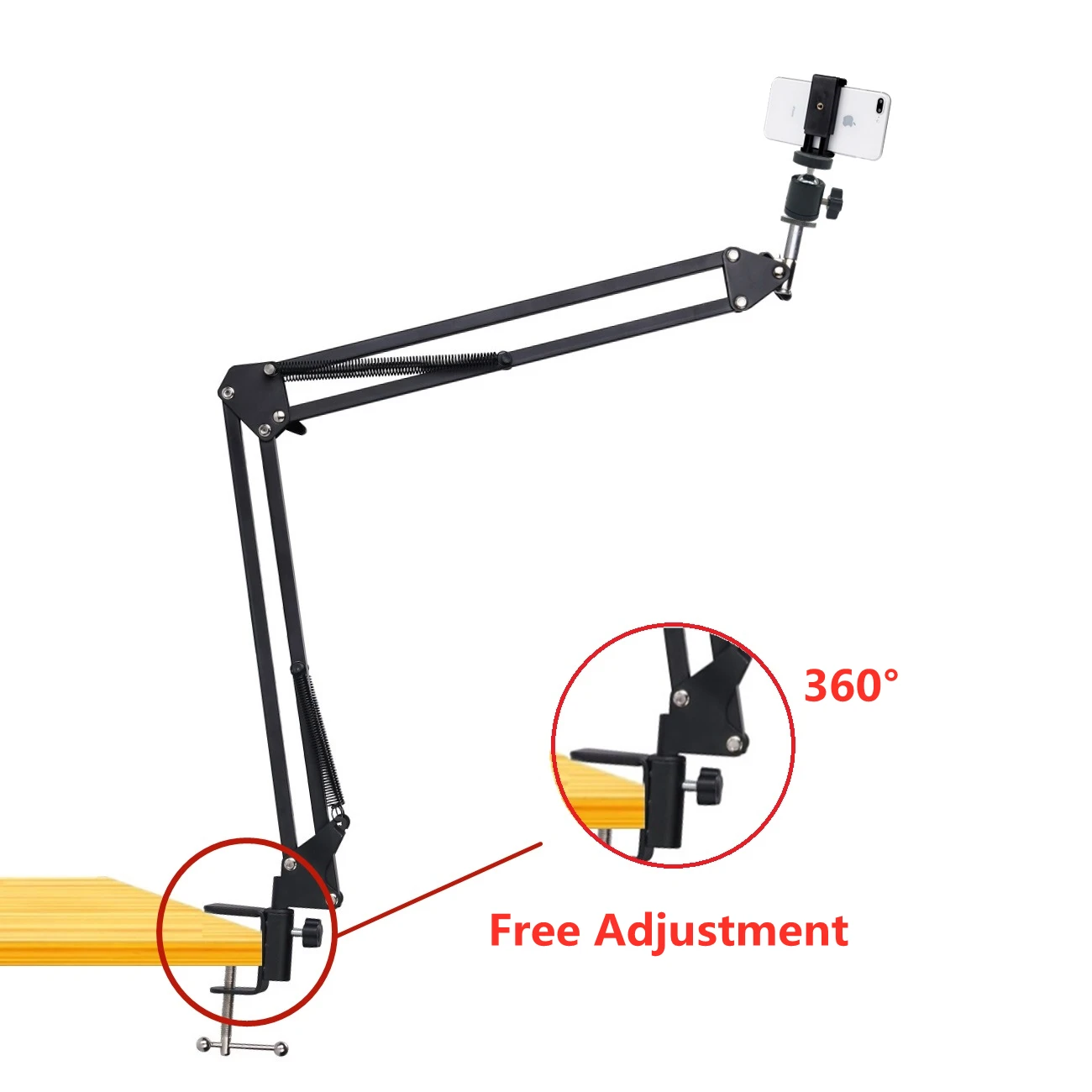 cool dier new phone camera tripod table stand set photography adjustable with phone holder for nikon for led ring light free global shipping