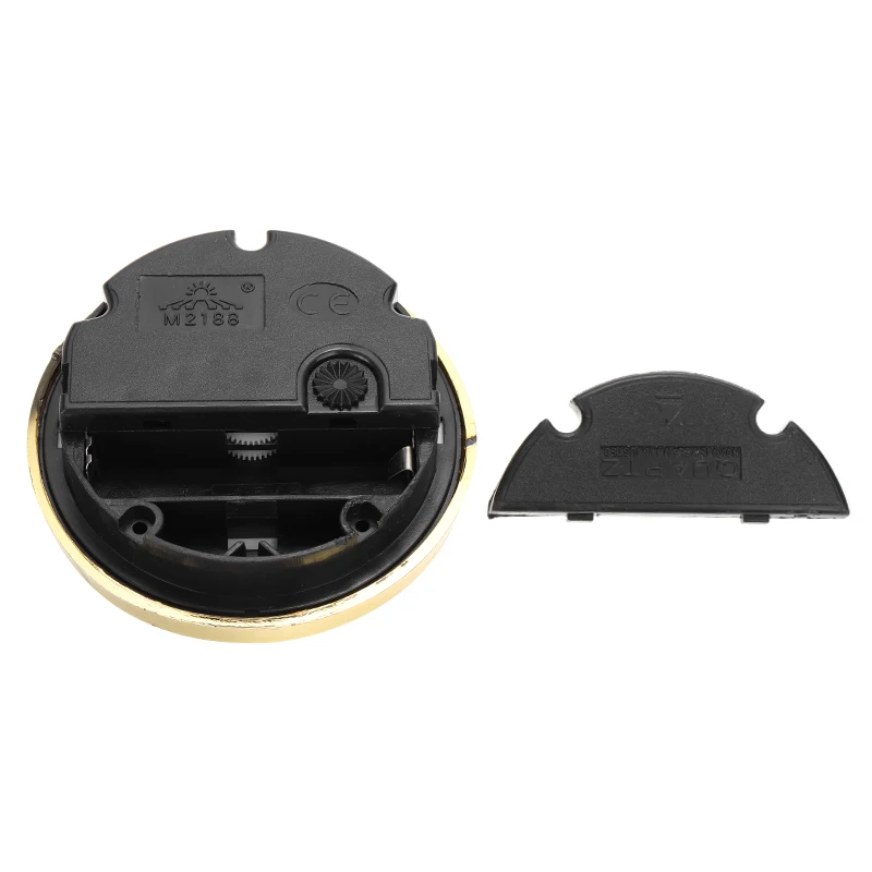 Часы с кварцевым механизмом вставка в римскую цифру цвет белый золото отделка