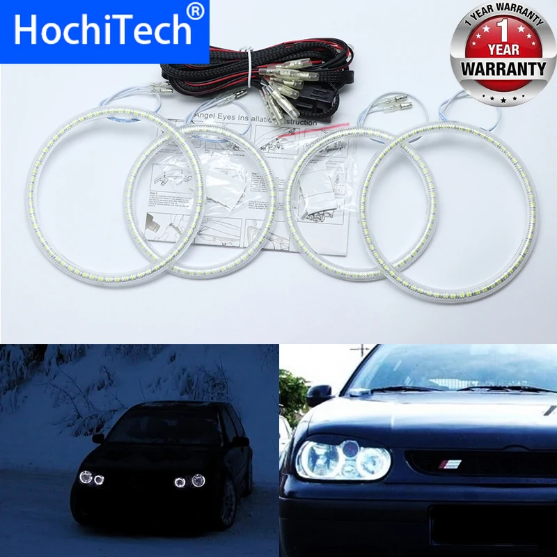 Для Volkswagen Гольф 4 MK4 1998 2004 ультра яркие красные/зеленые/Белый светодиодный глаза