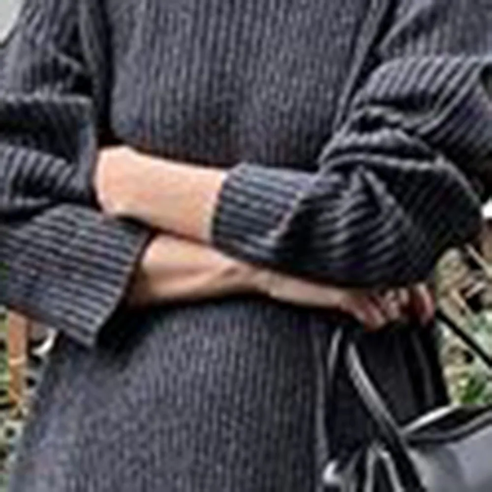 Вязаное платье свитер женское элегантное корейское офисное пуловер с открытой