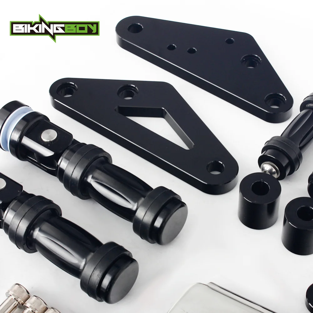 Передние контроллеры BIKINGBOY подножки для Yamaha XVS 1100 V-Star Custom Classic Silverado 99 00 01 02 03 04 05 06 07