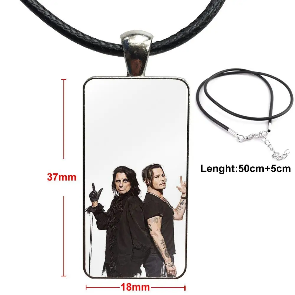 Модный стеклянный кабошон ожерелье с кулоном для женщин со стальным покрытием