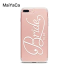 Чехол для телефона Bride To Be для iPhone 13 11 12 Pro Max mini XS XR X 8 Plus 7 SE 2020 6S