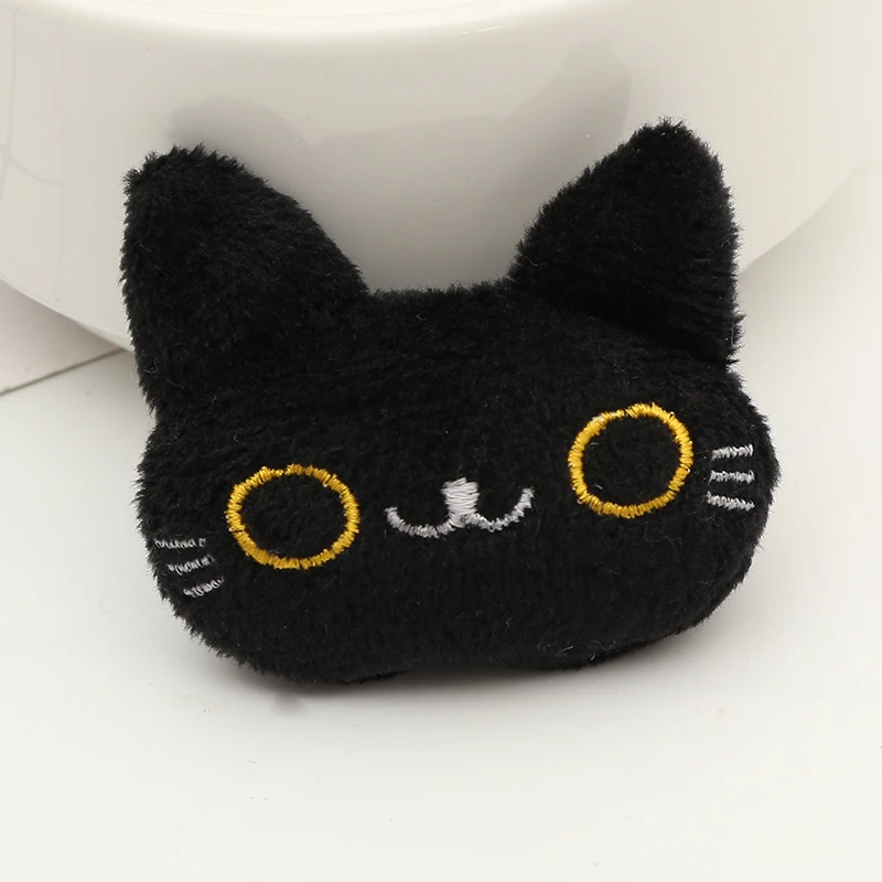 

Nieuwe Diy Broche Accessoires Pluche Kleding Accessoires Zwarte Hond Vorm Kristal Super Zachte Kleding Accessoires 10st