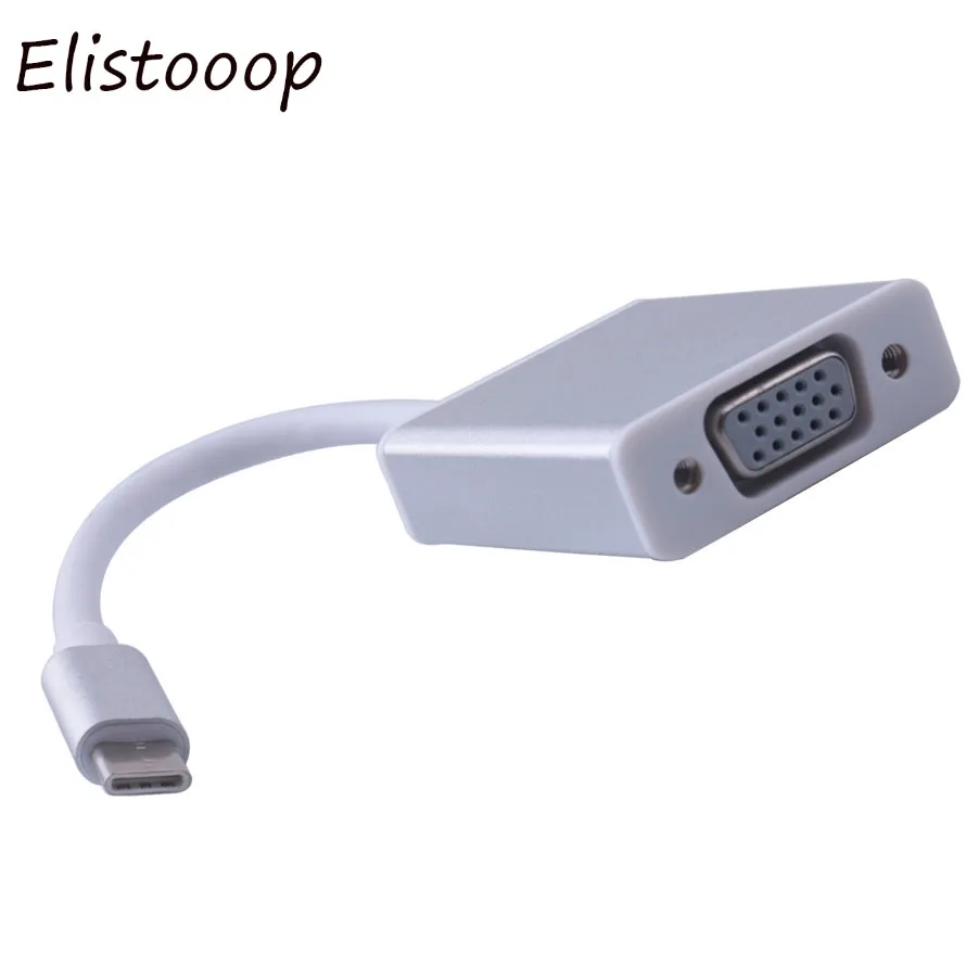 Адаптер USB 3 1 Type C Женский адаптер VGA для нового Macbook 12 дюймов Chromebook | Электроника