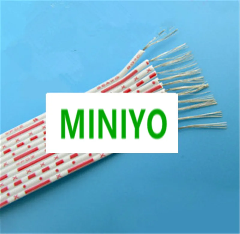 6Pin/7Pin /8Pin /9Pin /10Pin 12Pin 26AWG 26 # красный белый параллельный плоский кабель провод 10 м/1