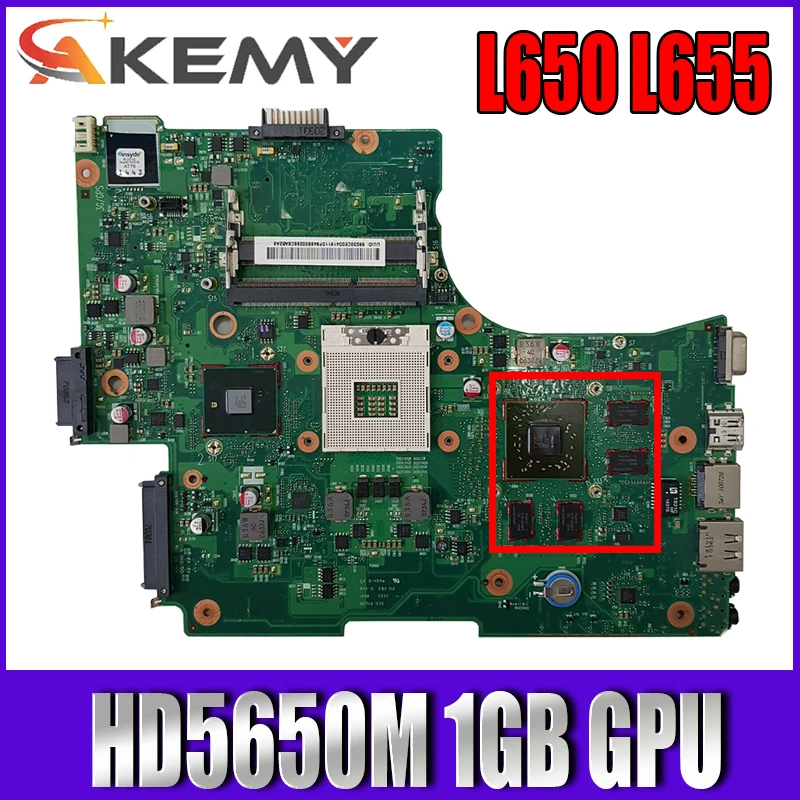 Материнская плата 6050A2332301 MB A02 для ноутбука Toshiba Satellite L650 L655 с HM55 ATI HD5650M 1 ГБ GPU V000218020