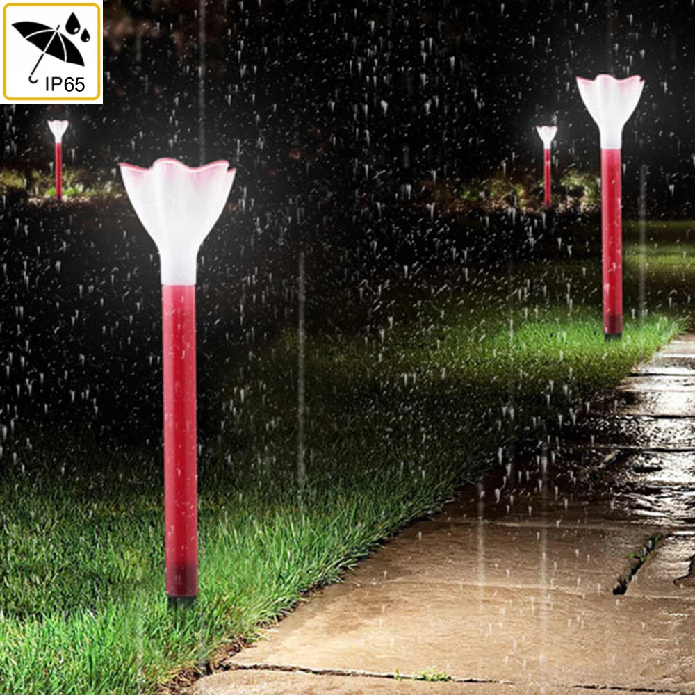 Светодиодный светильник на солнечной батарее 1 шт. для украшения сада улицы