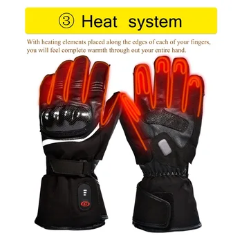 SAVIOR HEAT Winter Battery Heating Gloves MotorCycle Electric Gloves Outdoor Cycling Racing Unisex Warm 1