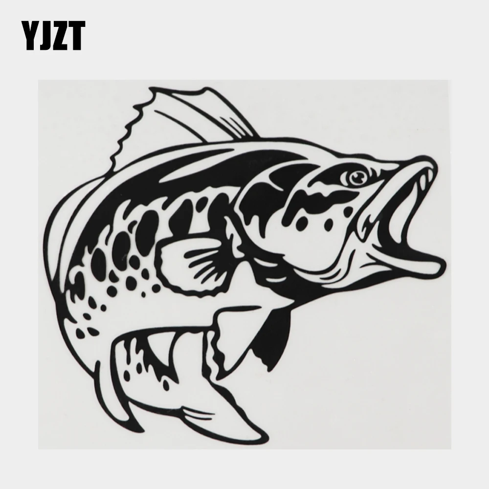 

Интересная виниловая наклейка YJZT 15,3 см × 9,7 см с красивым большим хвостом и золотой рыбкой, морские животные, автомобильная наклейка 18A-0460