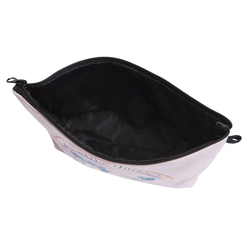 Женская косметичка на молнии портативный органайзер фиолетового цвета с