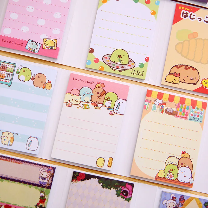 1PC Lovely New Creative Sentimental Circus Notepad Memo 6 Fold Sticky Note Pad Notebook Retail Stick Korea Stationery |