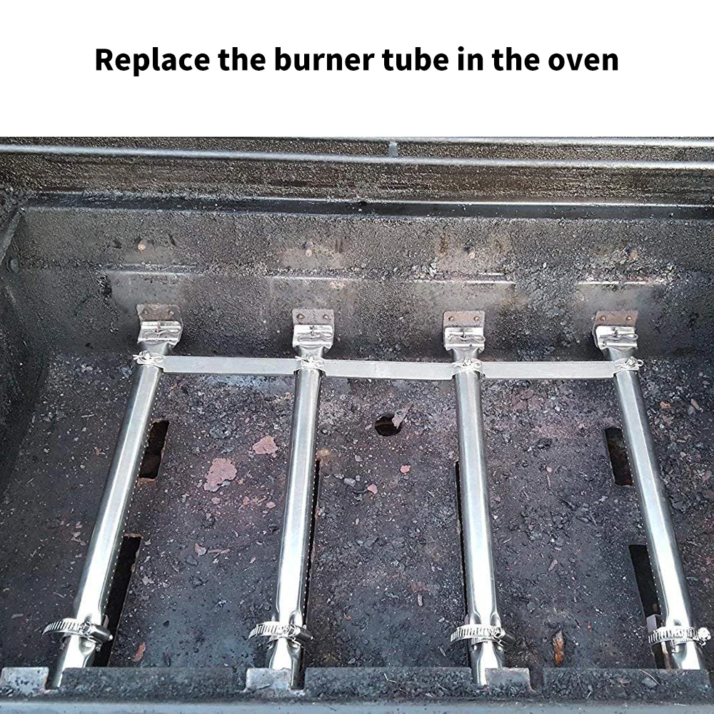 4 шт Гриль трубка Нержавеющая сталь легко Установка горелки практически прямая