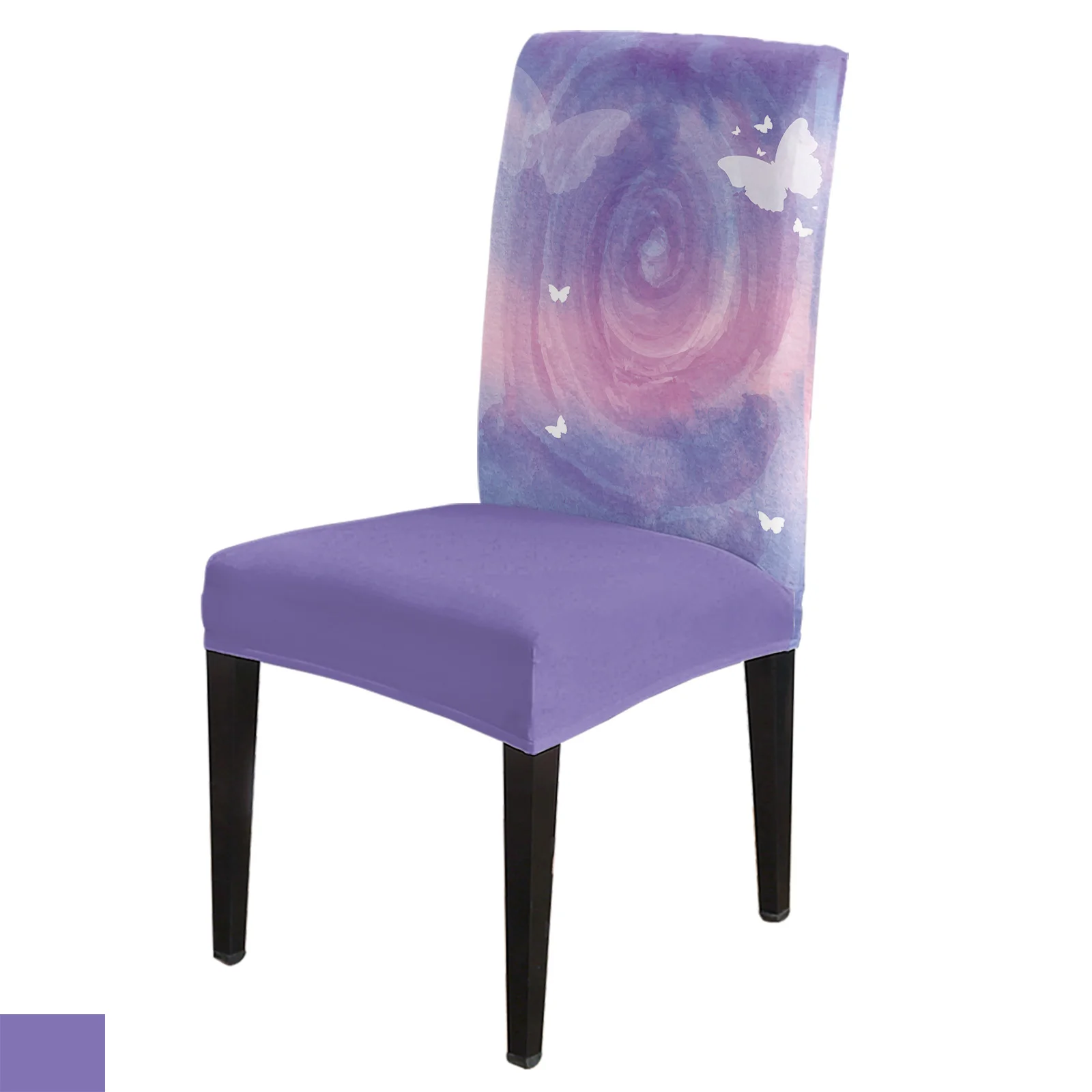 

Butterfly Purple Abstract Dining Chair Home Decor Chair Covers Living Room Seat Covers for Chairs